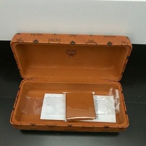MCM eyeglasses sunglasses hard case brown